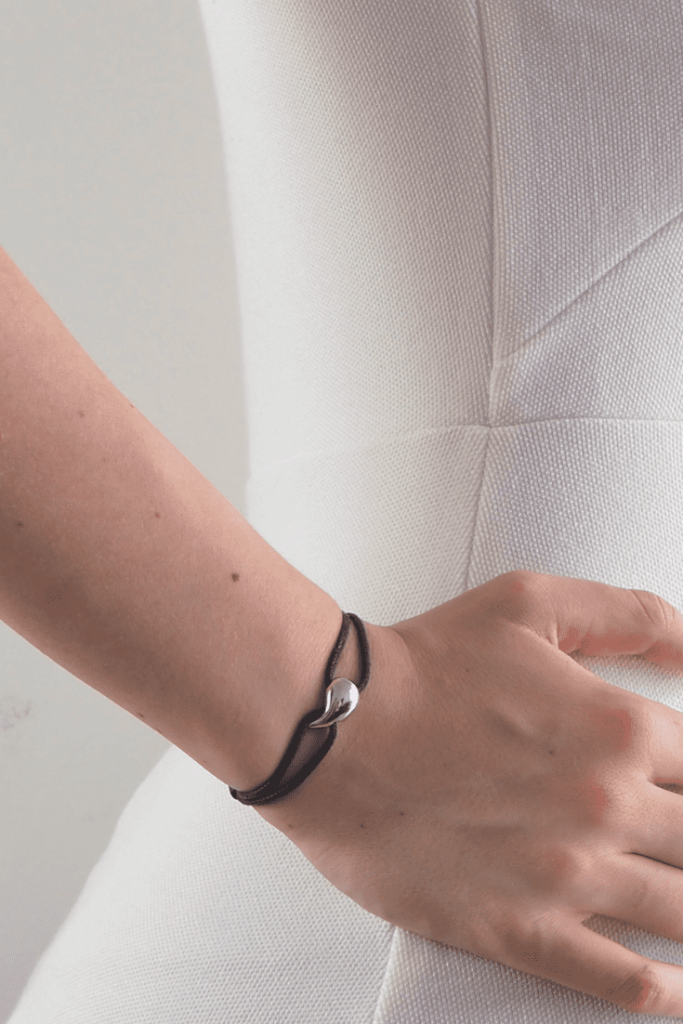 Bijoux argent femme bracelet goutte argent massif 925
