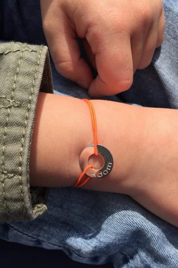 bijou enfant personnalisé bracelet cible argent massif gravure gratuite