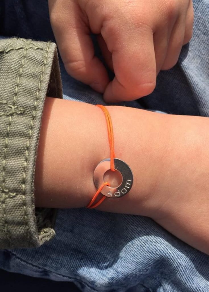 bijou enfant personnalisé bracelet cible argent massif gravure gratuite